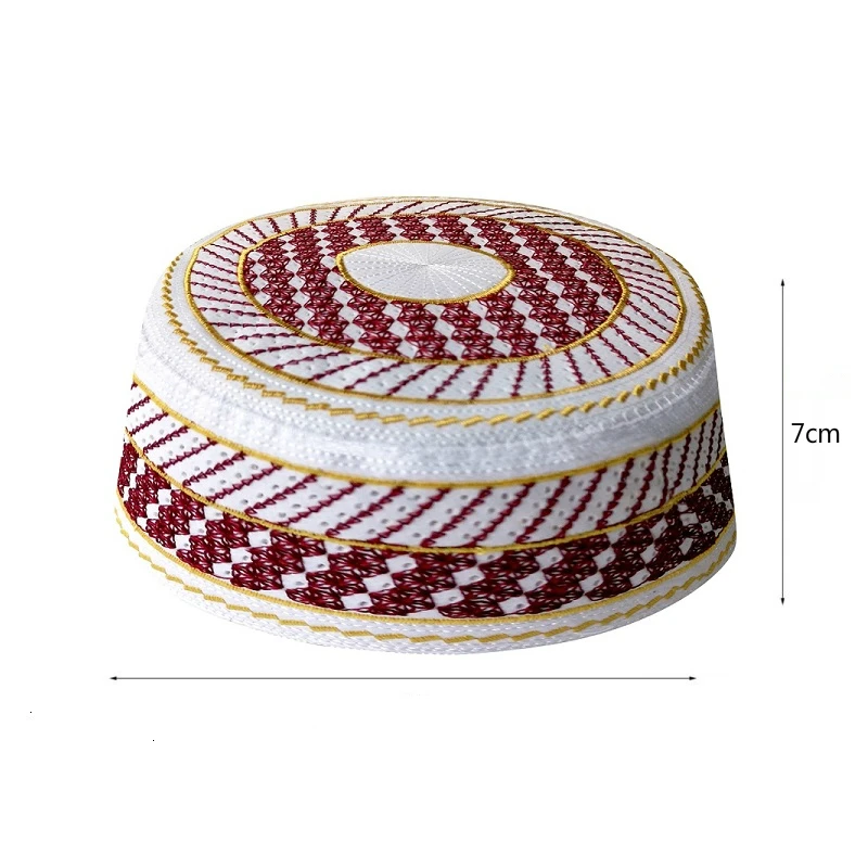 Sombreros de oración musulmanes para niños, turbante islámico de la India, Kufi, Arabia Saudita, Topi, Islam, Namaz, gorros de oración, Veludo,