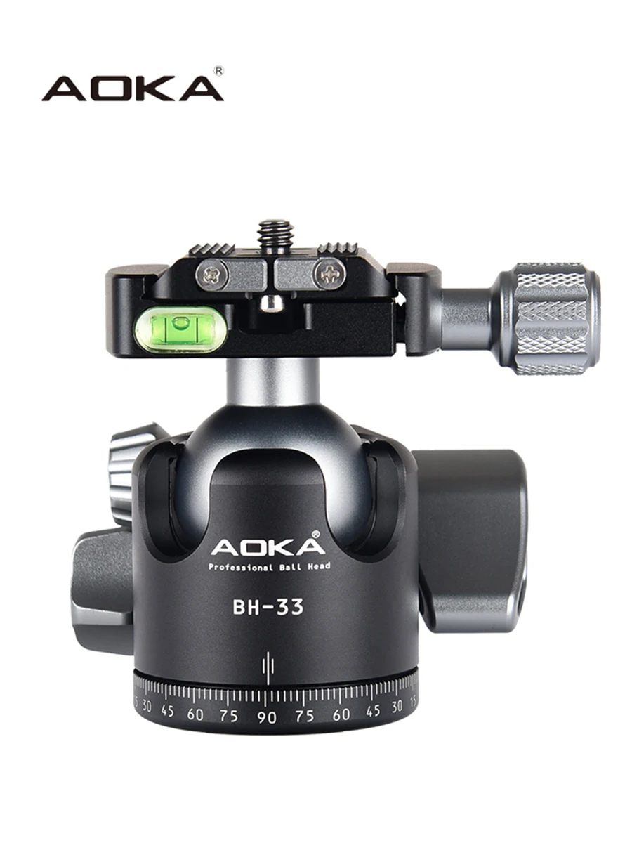 AOKA BH33 تحميل احترافي 18 كجم كاميرا بانورامية منخفضة الجاذبية ثلاثية القوائم برأس كروي