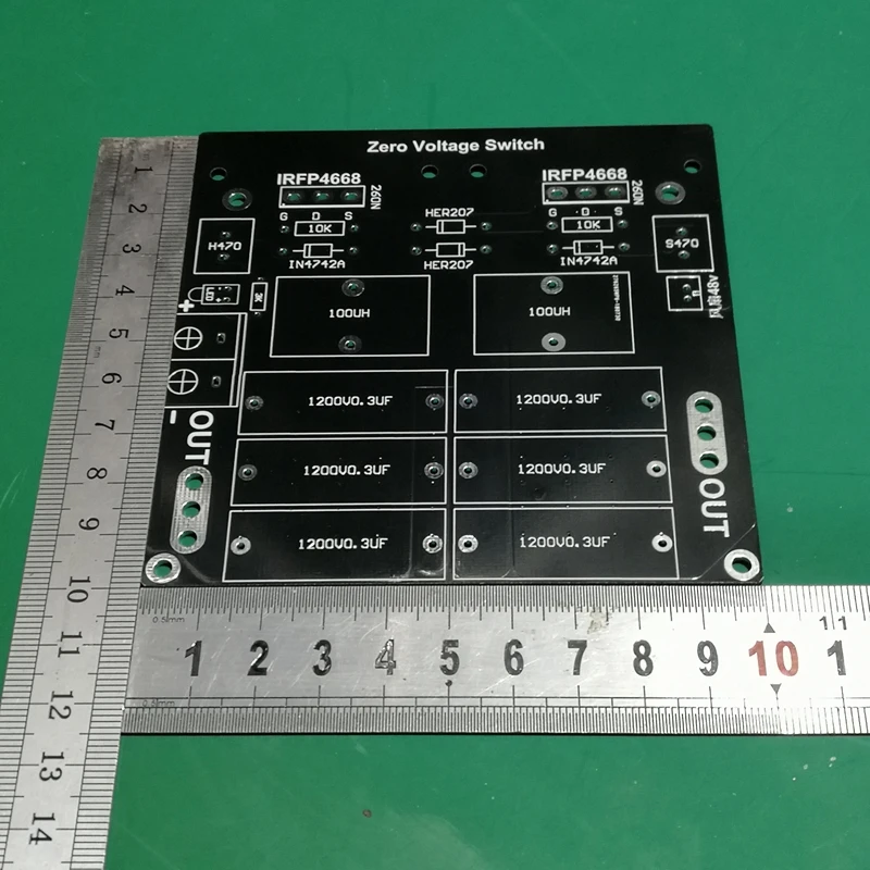 1000W ZVS high frequency induction heating machine quenching tapless zvs kit DIY 2 tube PCB empty board