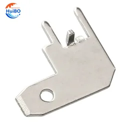 50/100pcs 4.8 Anti-inverted inserts 187 positioning inserts PCB board flag terminal  , elbow circuit board soldering lug