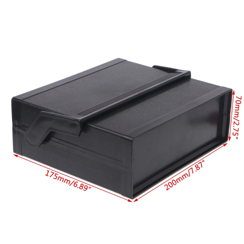 2024 New  Waterproof Plastic Electronic Enclosure Project Box Black 200x175x70mm