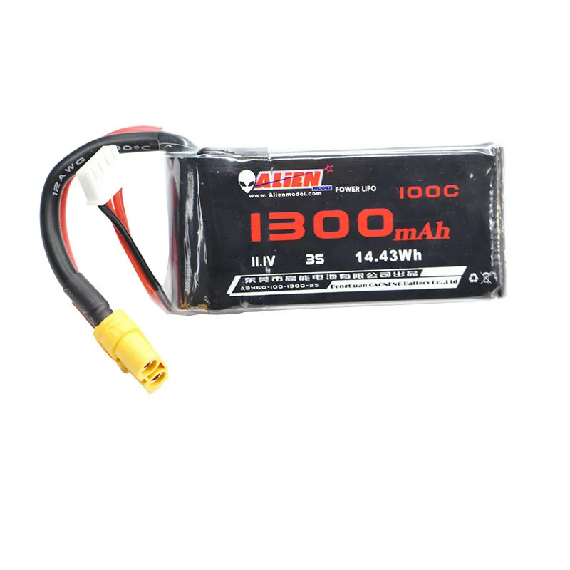 FPV 레이싱 드론 RC 쿼드콥터용 Lipo 배터리, 1300mah, 2S, 3S, 4S, 5S, 6S, 7.4V, 11.1V, 14.8V, 18.5V, 22.2V, 100C, XT60 플러그 커넥터