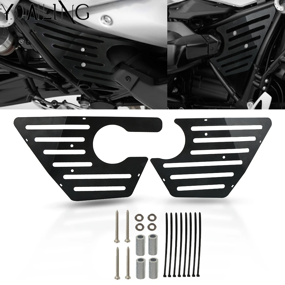 

R NINE T Airbox Side Cover For BMW RNINET Pure Racer Scrambler Side Guard Infill Panels Frame Protector Fairing Airbox Cover