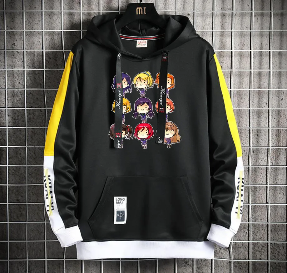 

anime Love Live Hoodie teenagers Popular Harajuku Hoodeds Pullover Streetwear Casual Fake Two-Piece jacket coat