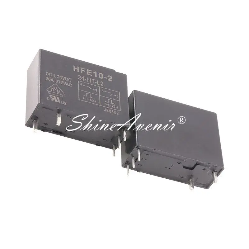 2pcs/lot Relay HFE10-2-12-HT-L2 HFE10-2-24-HT-L2 5PIN HF37F-012-1H SFD-112DM SFD-124DM 12V 24V 4PIN Original in stock