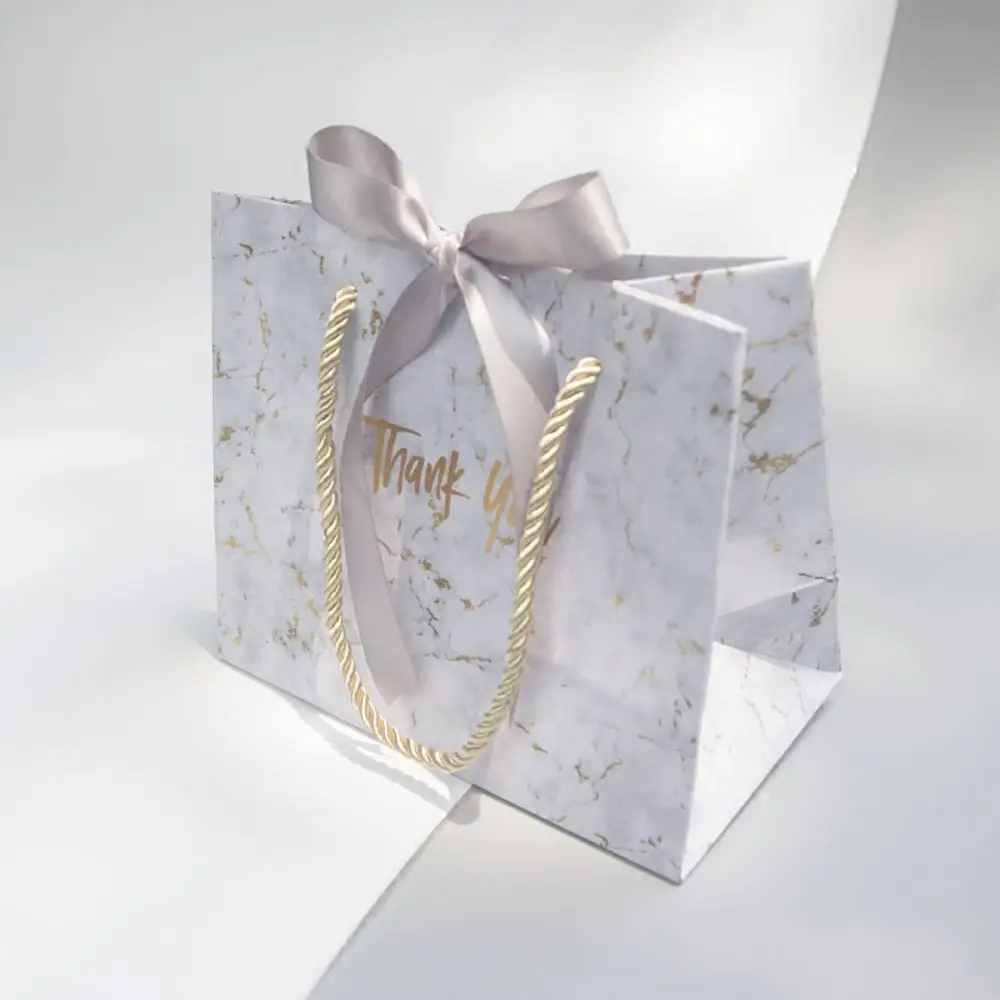 New Creative High-quality Grey Marble Gift Bag for Christmas/wedding/Baby Shower/Birthday Party Favors Gift Packaging Box