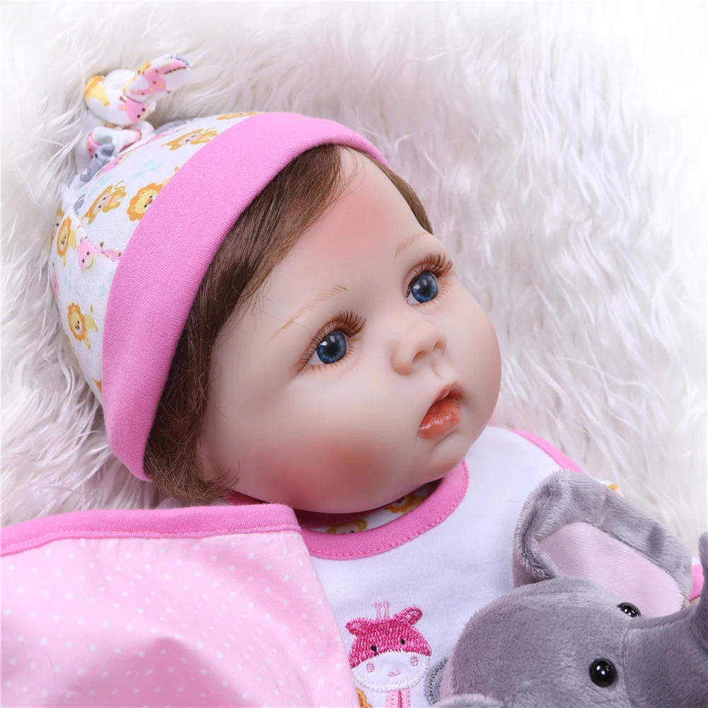 55cm bonecas reborn realista completa silicone menina bby boneca com brinquedos de pelúcia bonito vivo bonecas do bebê como meninas playmate presente