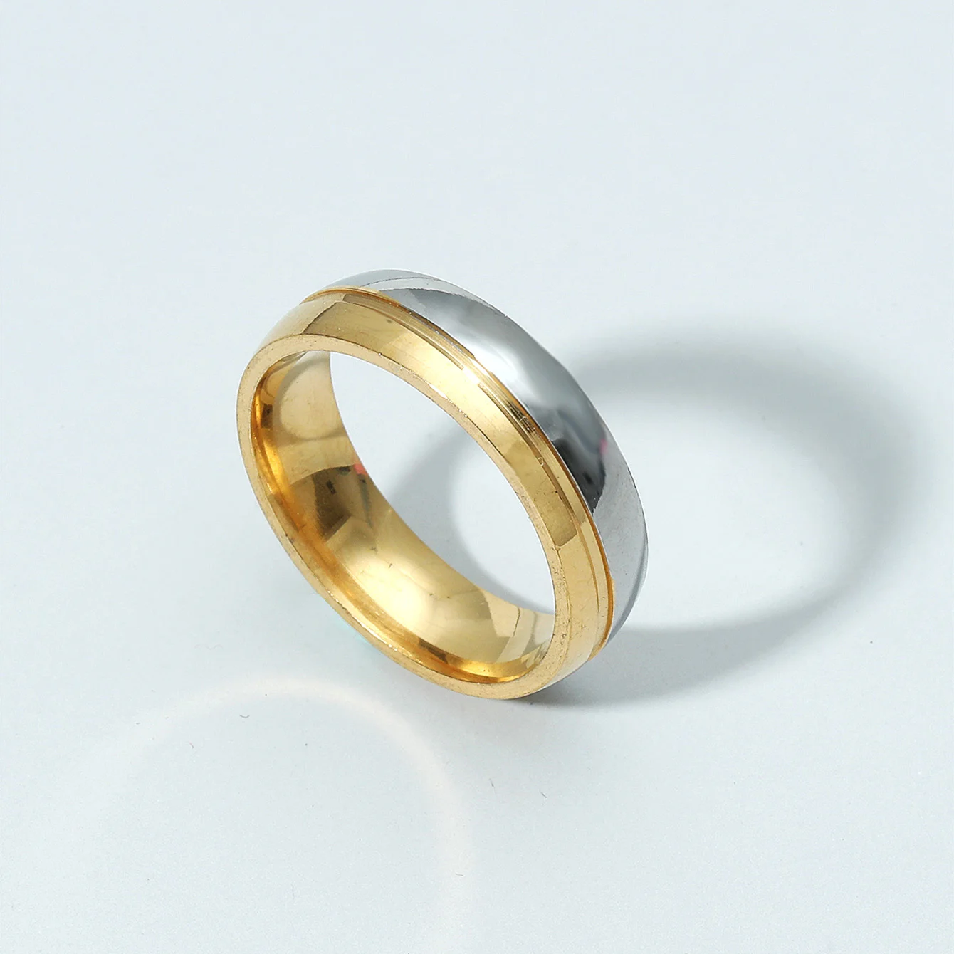  Fashion Titanium Steel Couples Ring  For Men And Women image 2
