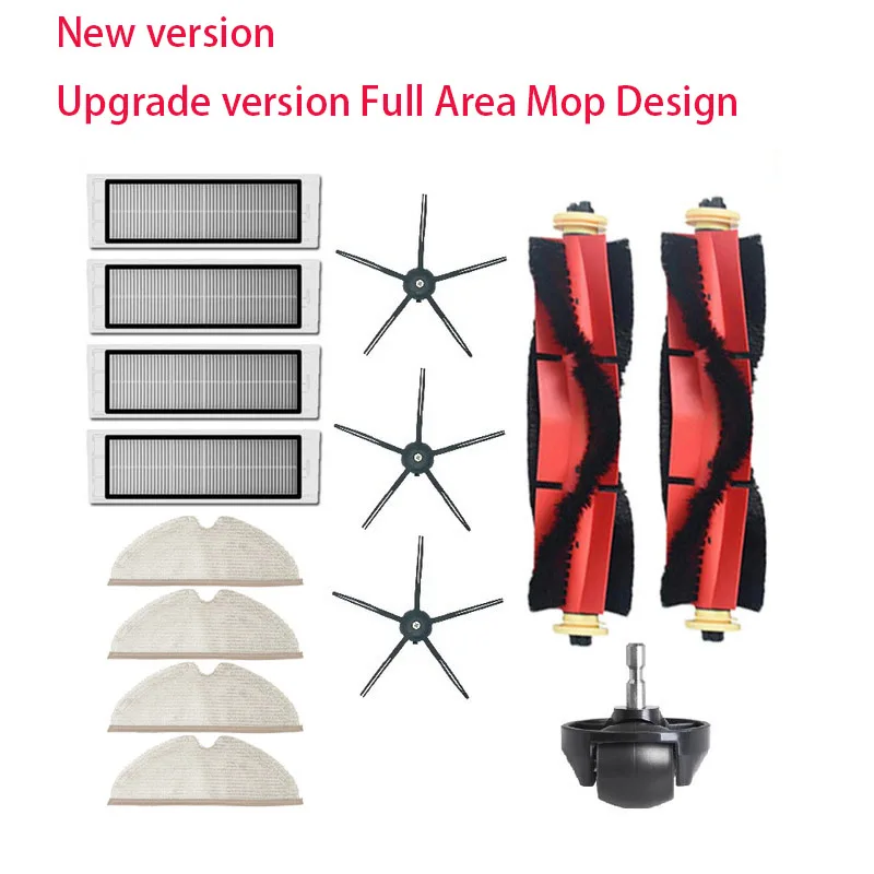 عالية الجودة القابلة للإزالة الرئيسية فرشاة قابل للغسل فلتر HEPA ل شاومي Roborock S6 S60 S65 S5 ماكس T6 Tanos تنظيف القماش قطع الغيار