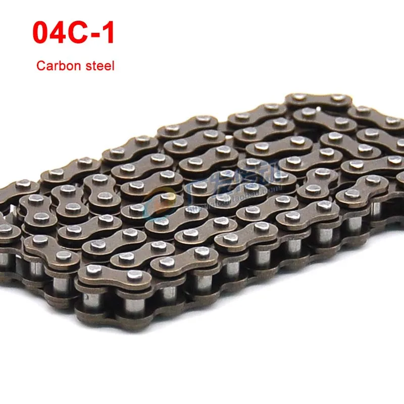 

04C-1 Simplex Roller Chain Carbon Steel Chain Links 79L Length 0.5Meter 5Meters Pitch 6.35mm For Car Motorcycle Bicycle