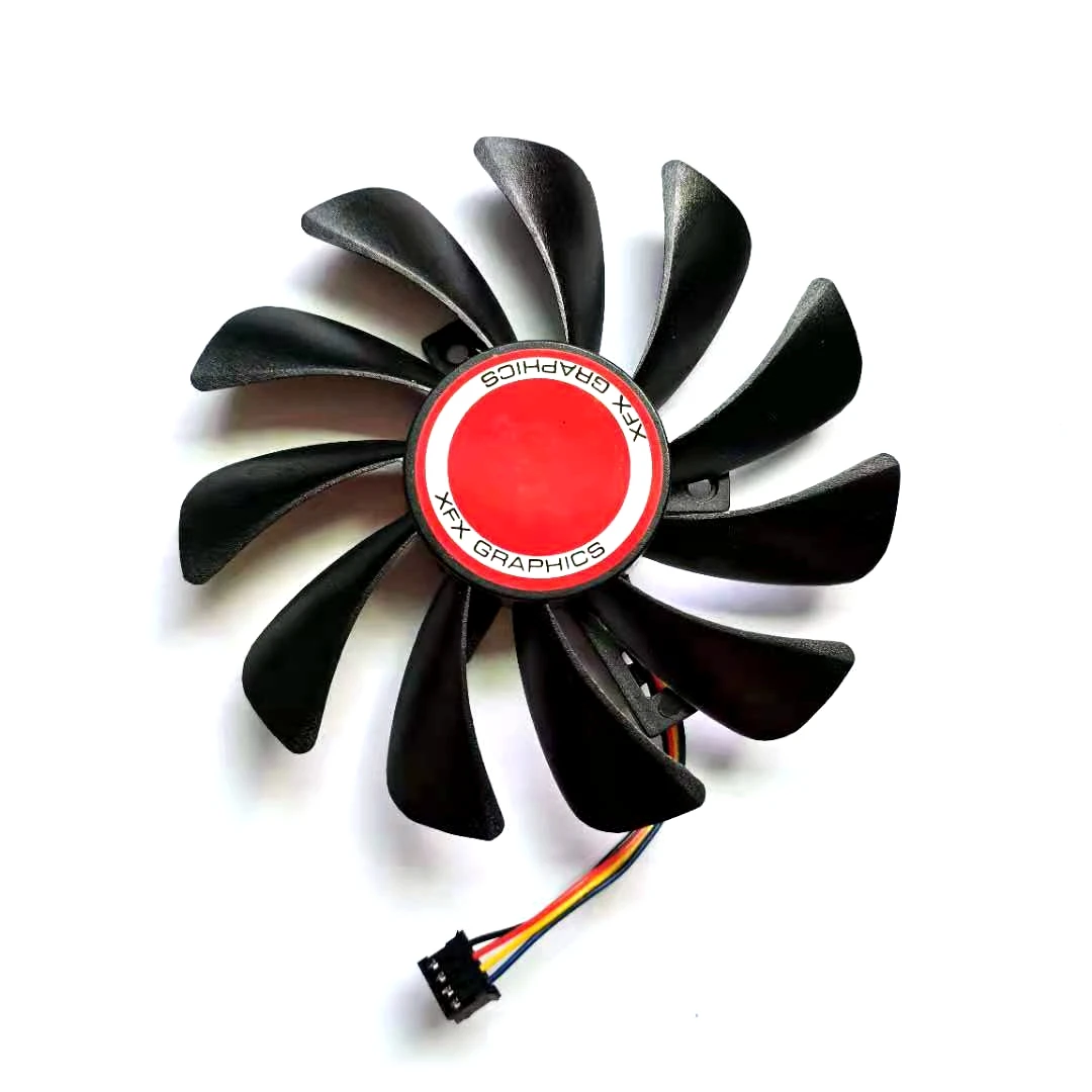 Ventilateur de carte graphique pour XFX RX580, 2 pièces/lot, FDC10U12S9-C 4 broches 95mm, nouveau