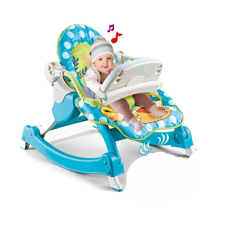 Cadeira de balanço para crianças recém-nascidas, Baby Trollers, Confortável Música Dormir Brinquedos, Carga Interna de 15kg, 84x51x78cm, 0 a 36 Meses