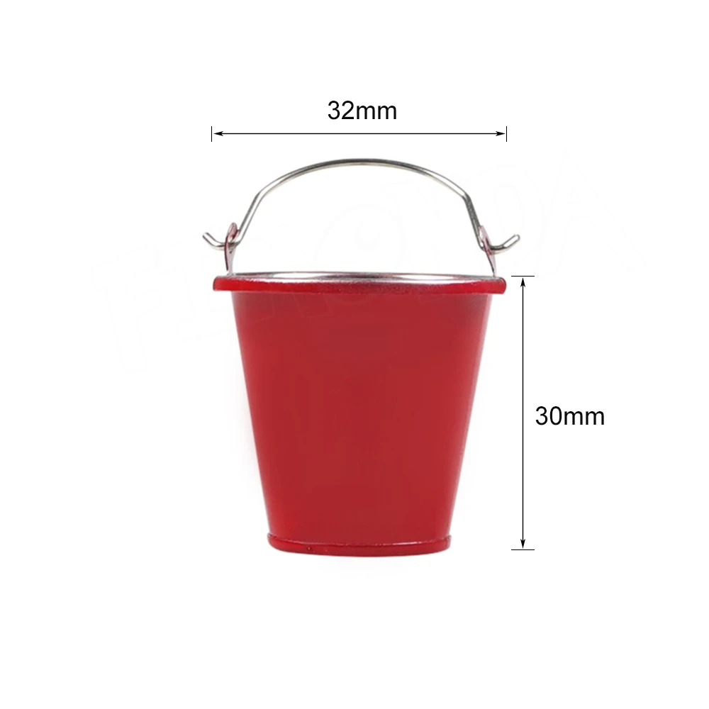 1/10 Scale Accessories Mini Metal Pail Bucket for RC Crawler TRX4 TRX6 Axial SCX10 YIKONG Tamiya CC01 RC4WD D90 D110 RGT