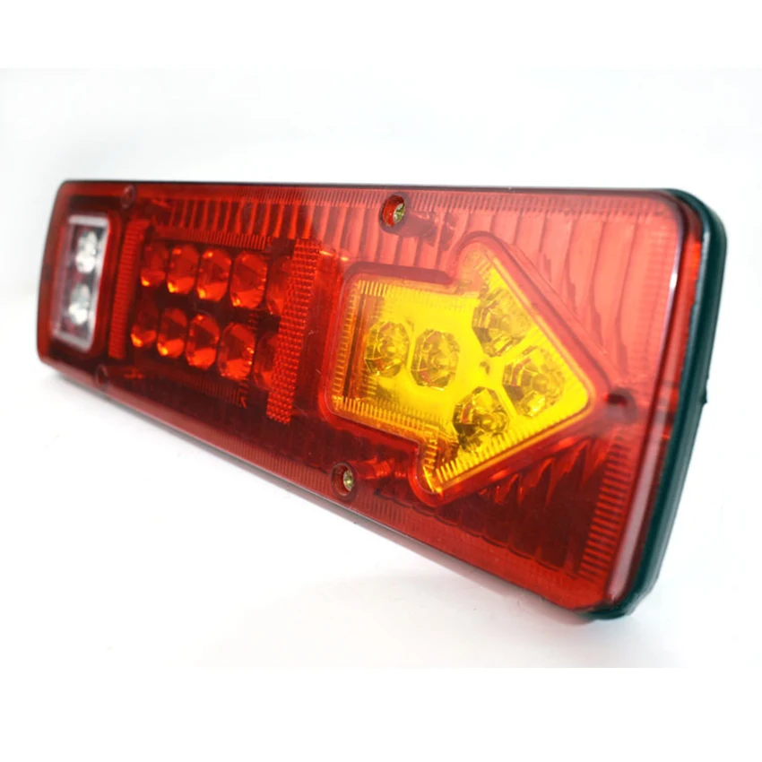 12v/24v waterproof a substituição da lâmpada de freio da luz da cauda do sinal de volta luz indicadora traseira da cauda-branco, escudo vermelho