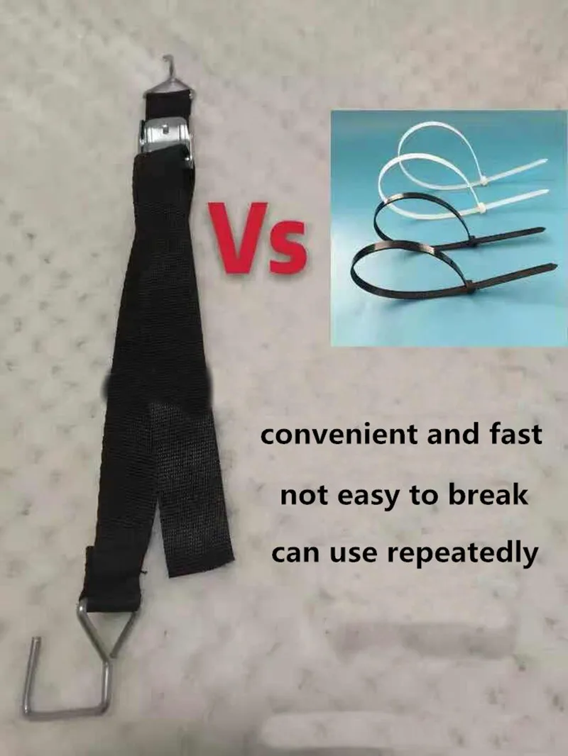 Wedding Props Truss Self Tightening Strap Self-locking Buckle Nylon Belt Spring Hook Length Adjustable Truss Quick Fixing Strap