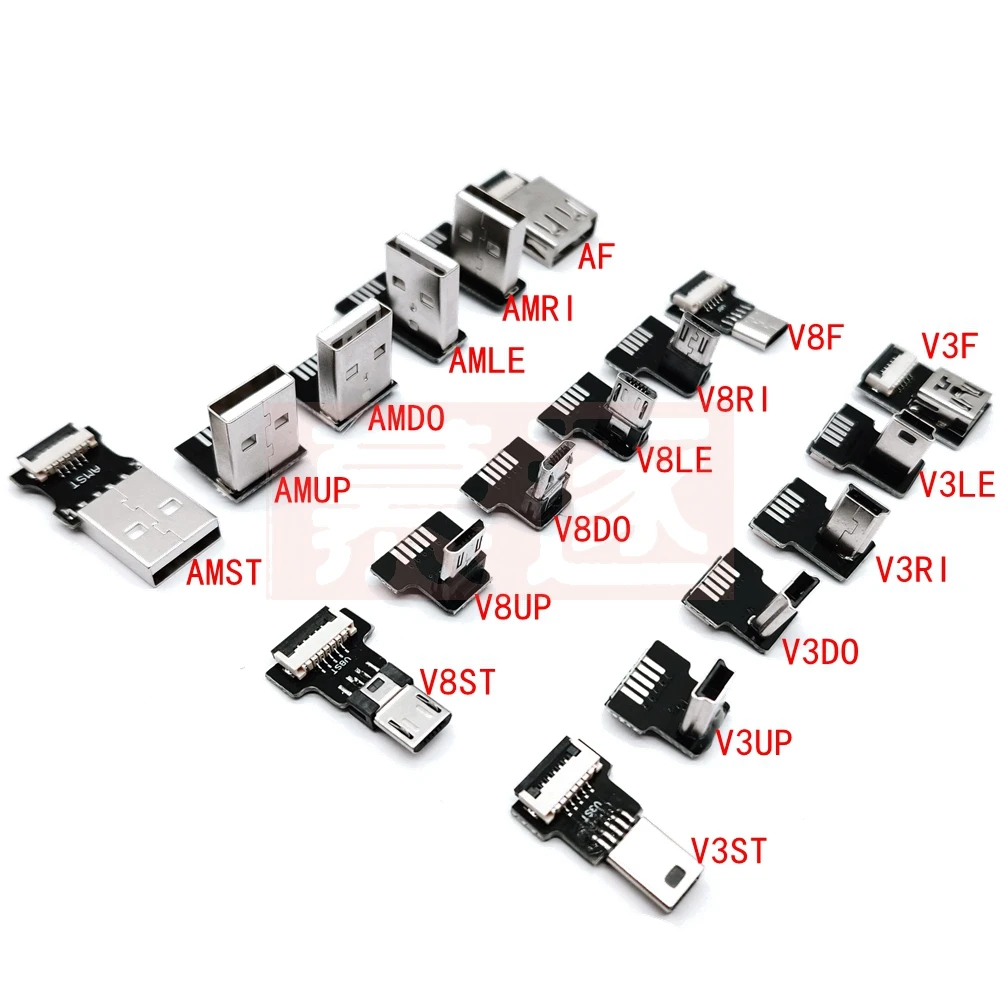

FPV Monitor Standard USB MINI Super Flache flexible FPC Lade Kabel 90 Grad USB-C Micro USB Band Kabel 5CM-100CM