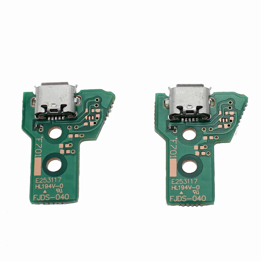 ل PS4 تحكم مايكرو USB شحن المقبس لوحة دوائر كهربائية JDS-040 JDM 040 JDS 040 040 12 دبوس كابل ميناء #6