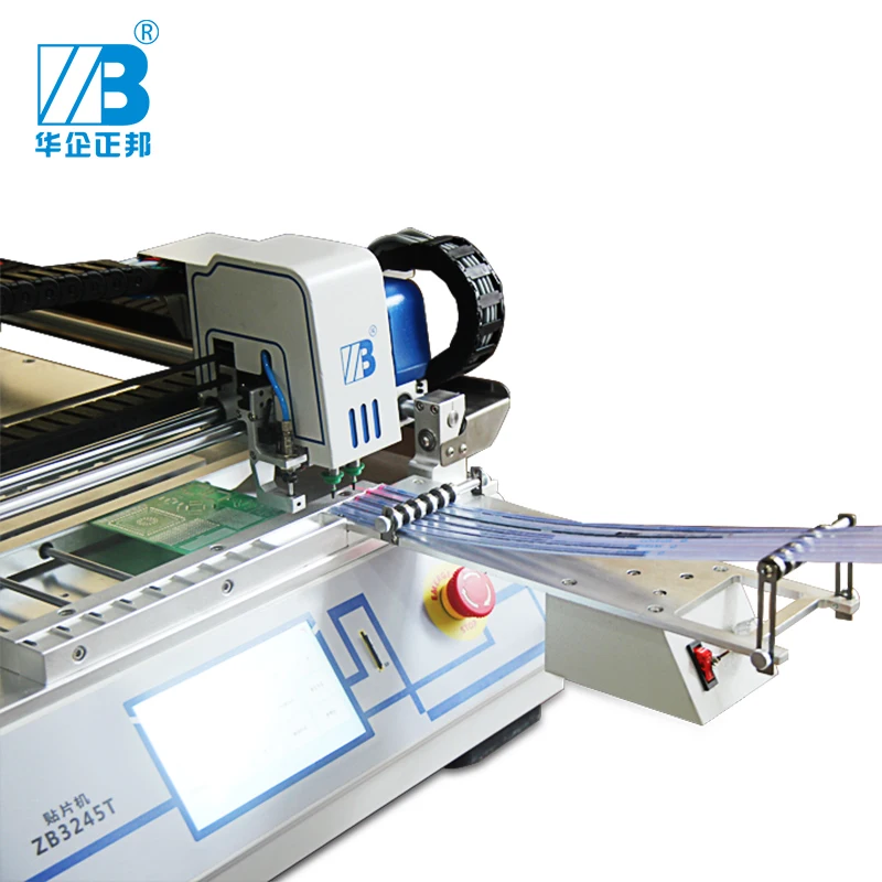 ZB3245T High Precision Small Smt Pick And Place Machine SMD 2 Head High Speed PCB Assembly Machine Automatic Chip Mounter