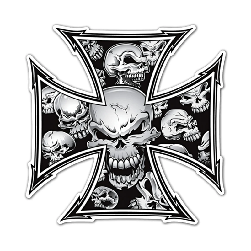 

S41187 # различные размеры, самоклеящиеся ПВХ наклейки, перекрестные черепа, автомобильные наклейки, водонепроницаемые Автомобильные украшения на бампер, заднее стекло, ноутбук