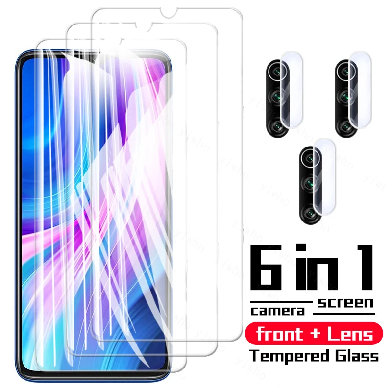 Tempered Glass for Xiaomi Redmi Note 8 Pro 8T Screen Protector Camera Lens Film for Redmi Note 8T Note8 T Pro Note8pro Glass