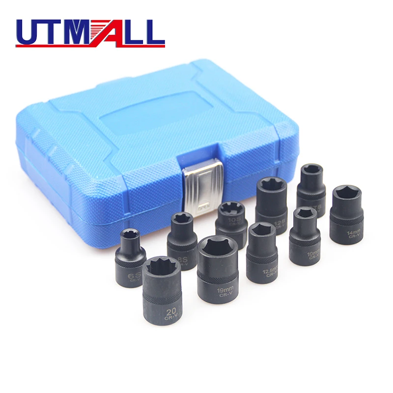 10 قطعة مقبس خاص الفرامل الفرجار محرك رئيس المسمار مآخذ لنيسان سوبارو فورد بيجو #4