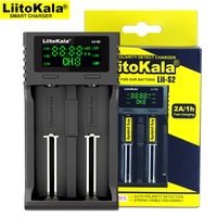 Liitokala Lii-S2 Lii-S4 18650 Battery Charger, Charging 18650 3.7V 18350 26650 21700 14500 NiMH Lithium Battery