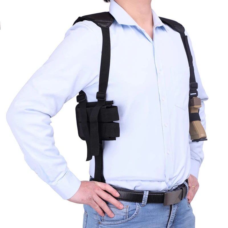 Concealed Carry Shoulder Holster Adjustable Underarm Armpit Pistol Holster Fits for Glock 17/18/19/22/43 G2C Beretta M9 PX4 P226