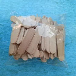 50/10/Pcs Wooden Mini Craft Sticks 1.6 Inches Small Lollipop Sticks Disposable Pudding Ice Cream Cake Dessert Kitchen Supplies