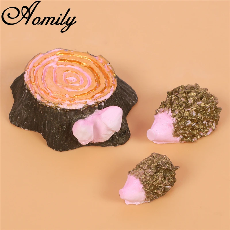 Aomily Hedgehog Tree Stump Shape Cake Molds Baking Pastry Chocolate Candy Jelly Fondant Mould Kitchen Baking Silicone Molds