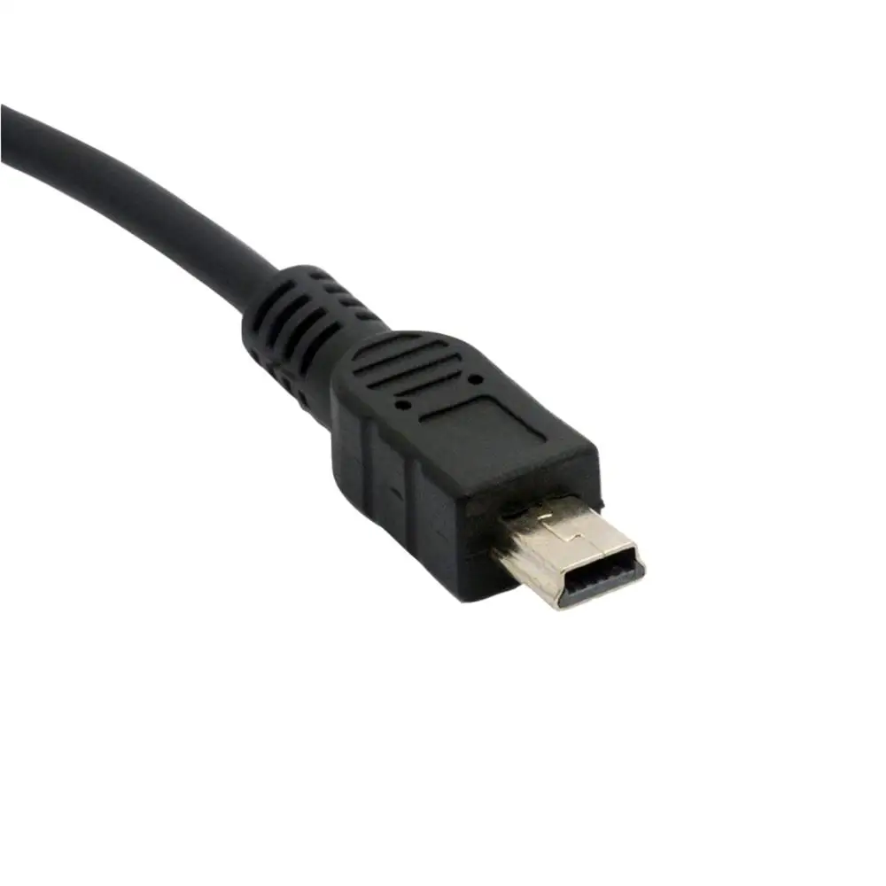 1pc USB Mini 5 Pin Maschio A 3.5mm Femmina Martinetti AUX Audio Sync Cavo connettore per cuffie Cavo 1ft/30cm 50cm