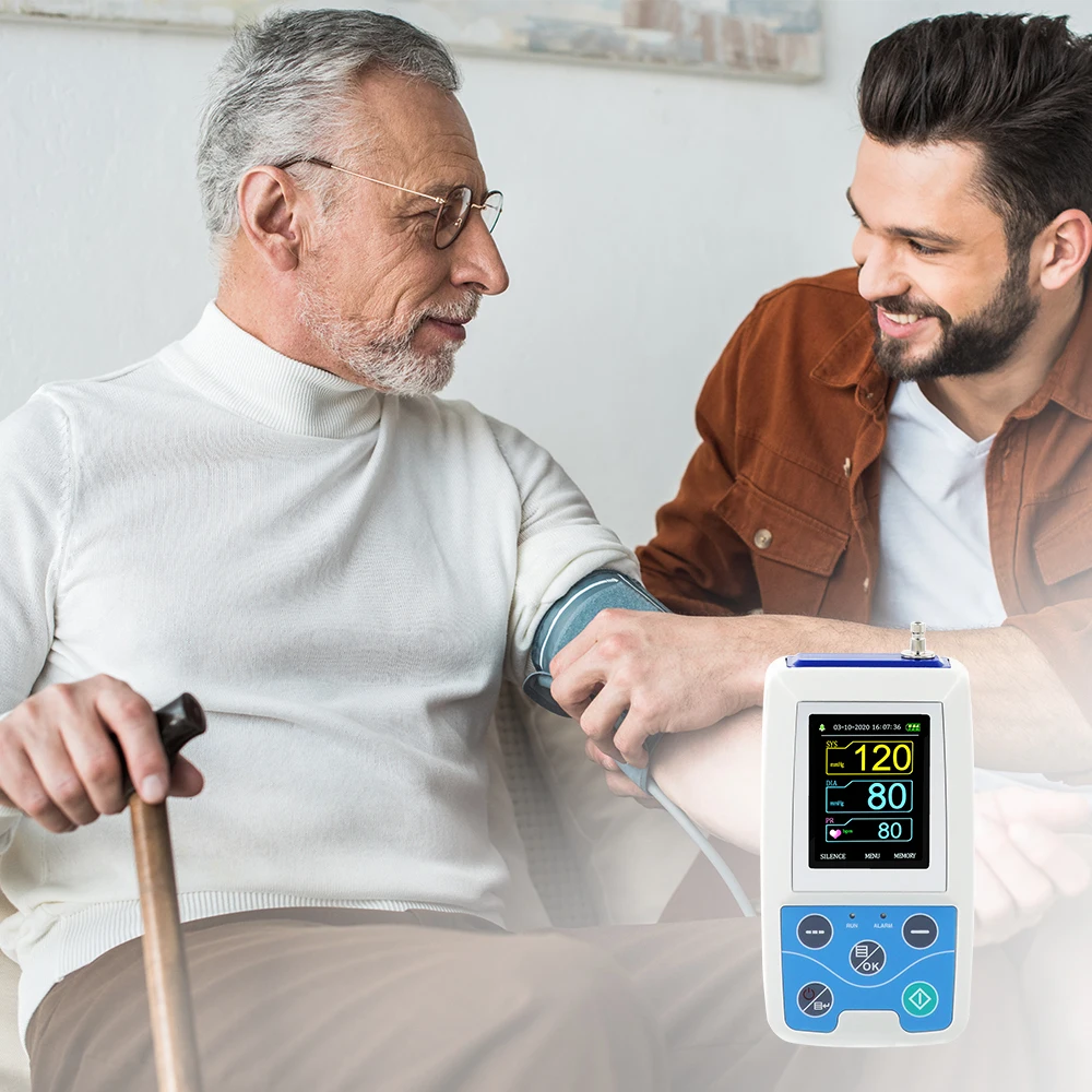 CONTECMED ABPM50 24 Hours Ambulatory Blood Pressure Monitor Holter ABPM Holter with Software(download online)