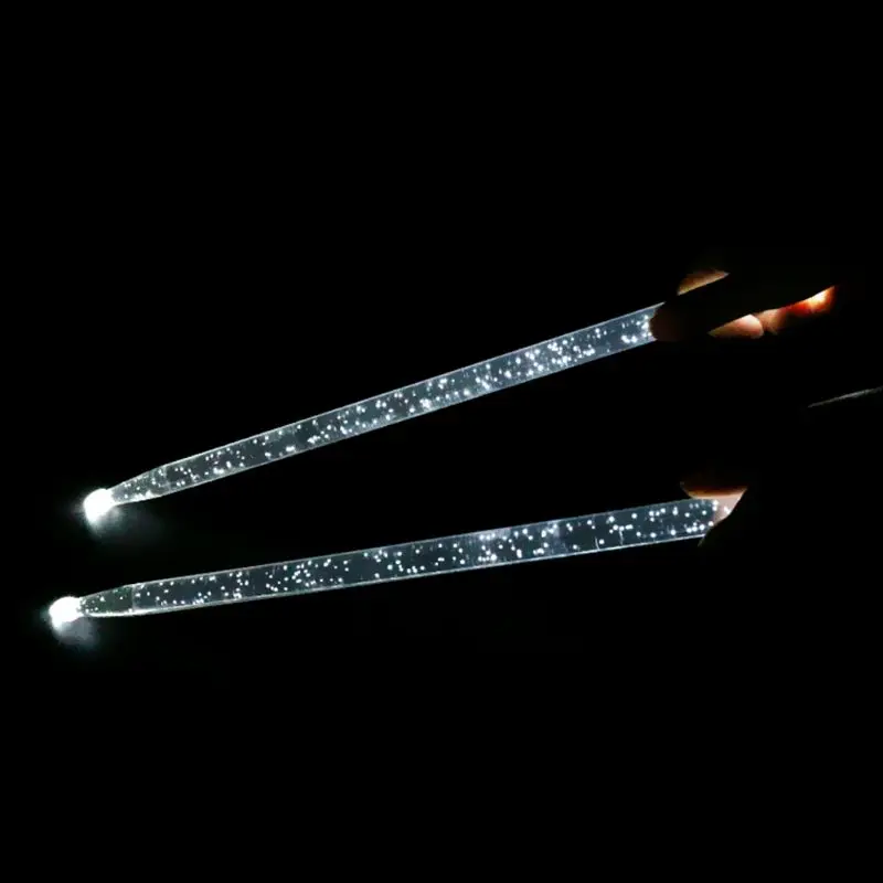 LED Acrylic Drum Stick Noctilucent Glowing Dark Stage Jazz Performance Luminous Drumsticks