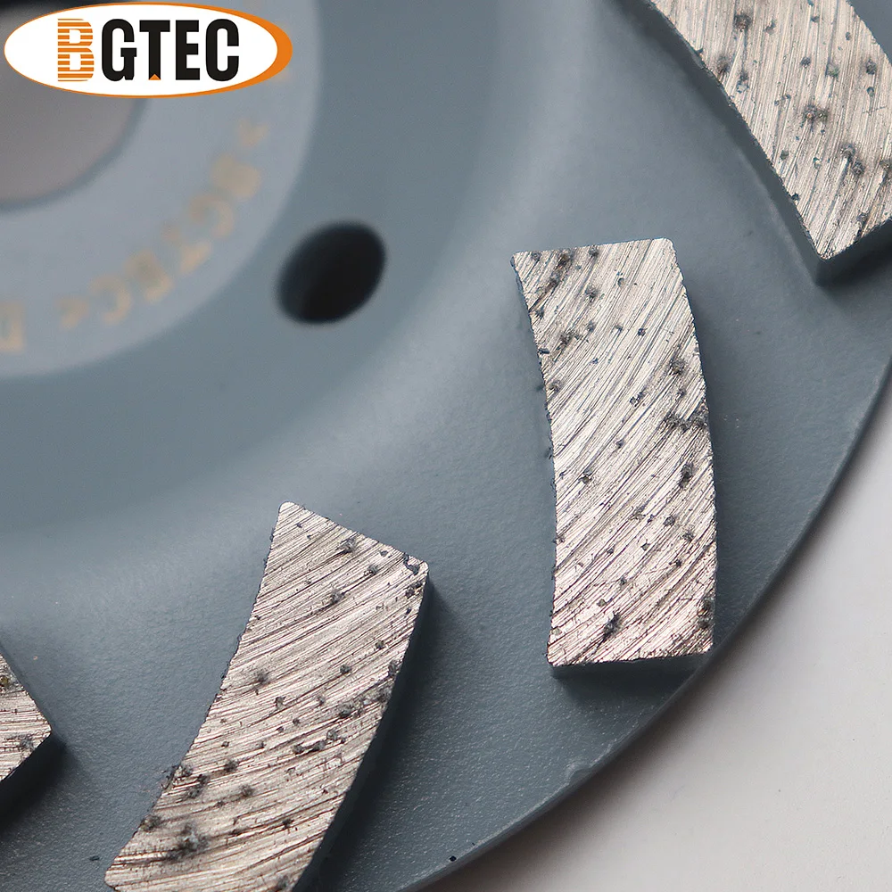 BGTEC 1pc 4\'\' 4.5\'\' 5\'\' 7\'\' Diamond Turbo Grinding Wheels Concrete Marble Granite Ceramic Tile Stone Grinder 5/8\