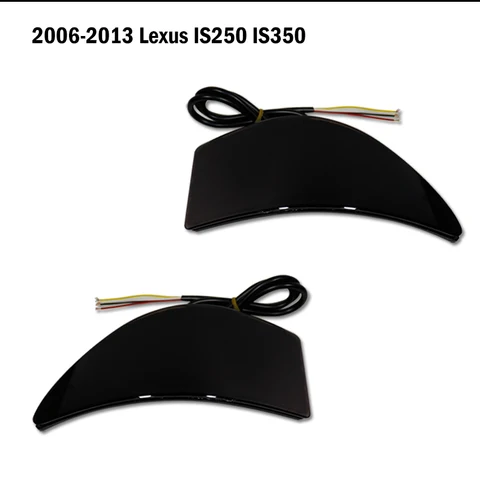 2 шт. красная лампа заднего бампера для Lexus IS250 IS300 IS350 GSE20 2006-2013, отражатель, предупреждение о заднем тормозом, автомобильные аксессуары