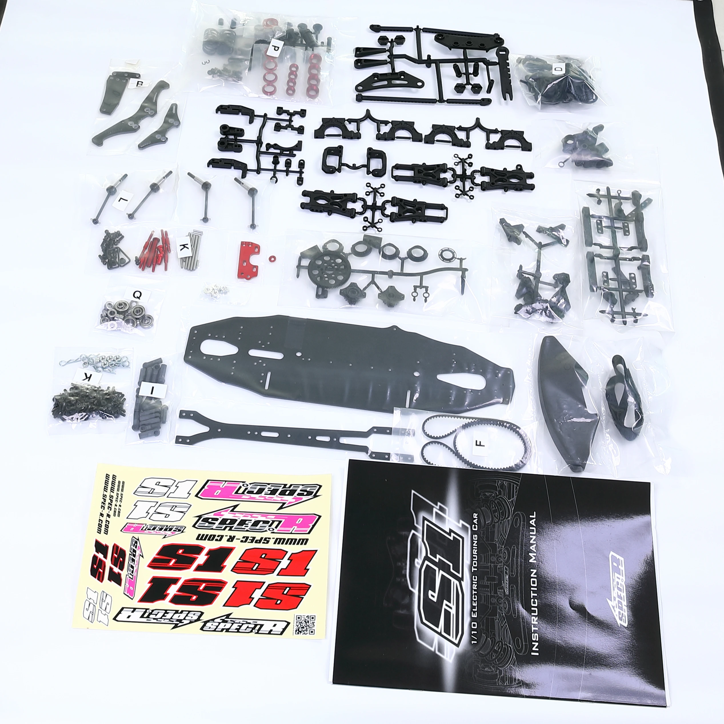 Spec-R S1 1:10  RC 1/10 Electric Touring Car Chassis Frame (DIY)