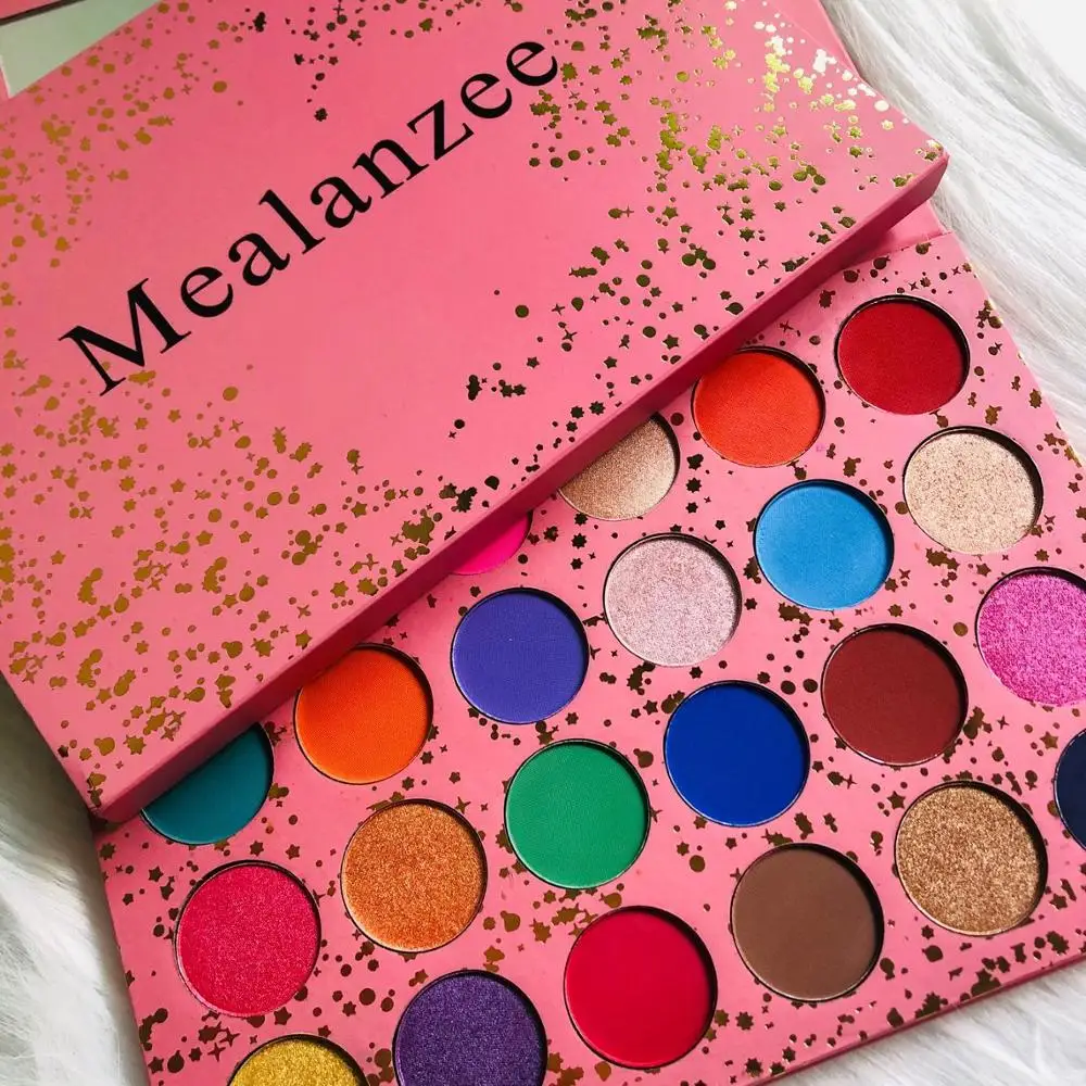 Mealanzee Eye Shadow Palette Colorful Pigment Eyeshadow Palette 24 Color Natural Bold Makeup Matte Shimmer Shadows