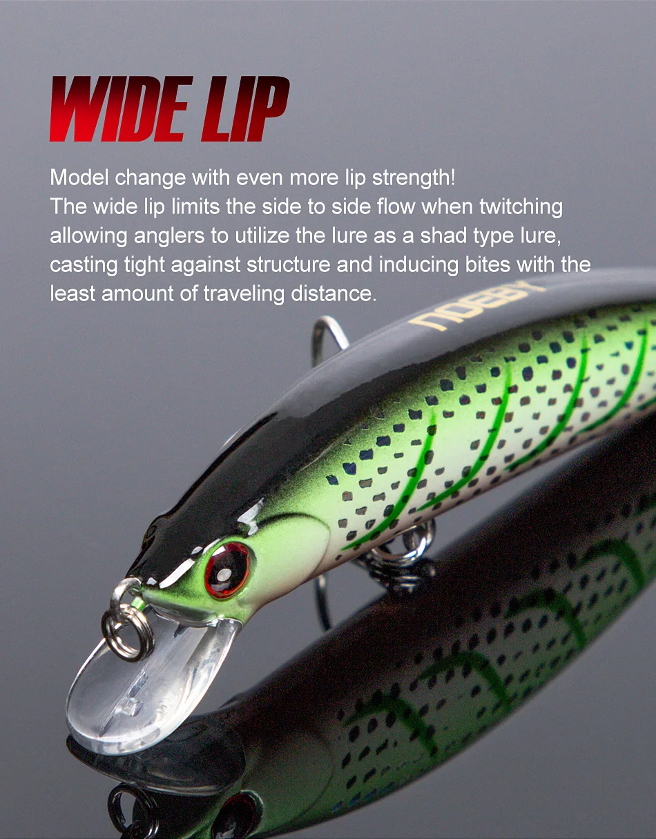 NOEBY 90S Sinking Minnow Angelköder 90mm 29g Long Casting Wobbler Harte Köder für Forelle Hecht Salzwasser Jerkbait Angelköder – Detail 7
