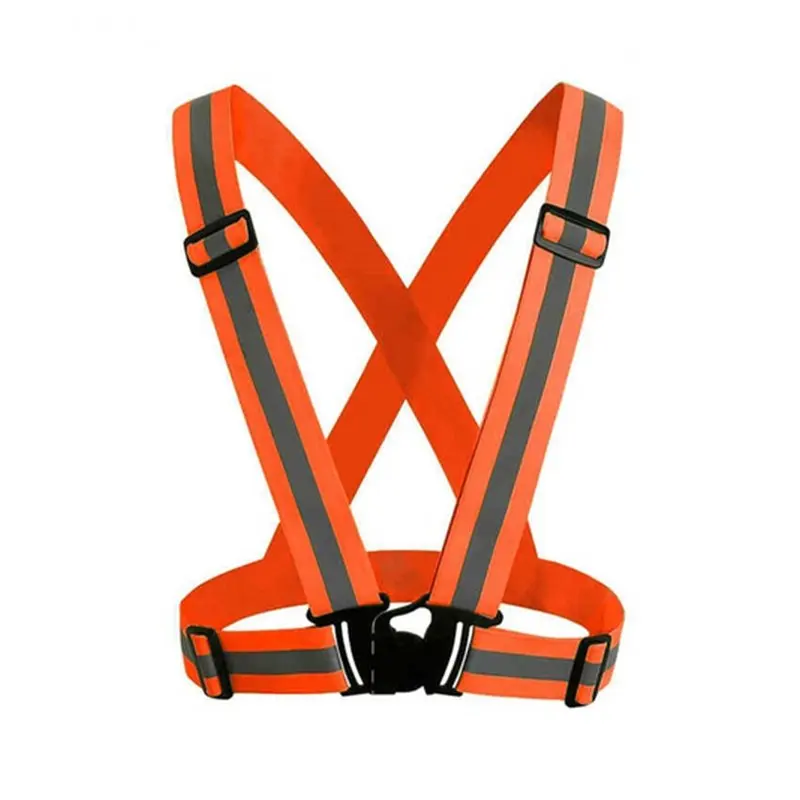 Bike Safe Reflective Strip Safety Vest Belt for Construction Traffic Visibility Security Jacket Reflective Strips Wear Uniforms