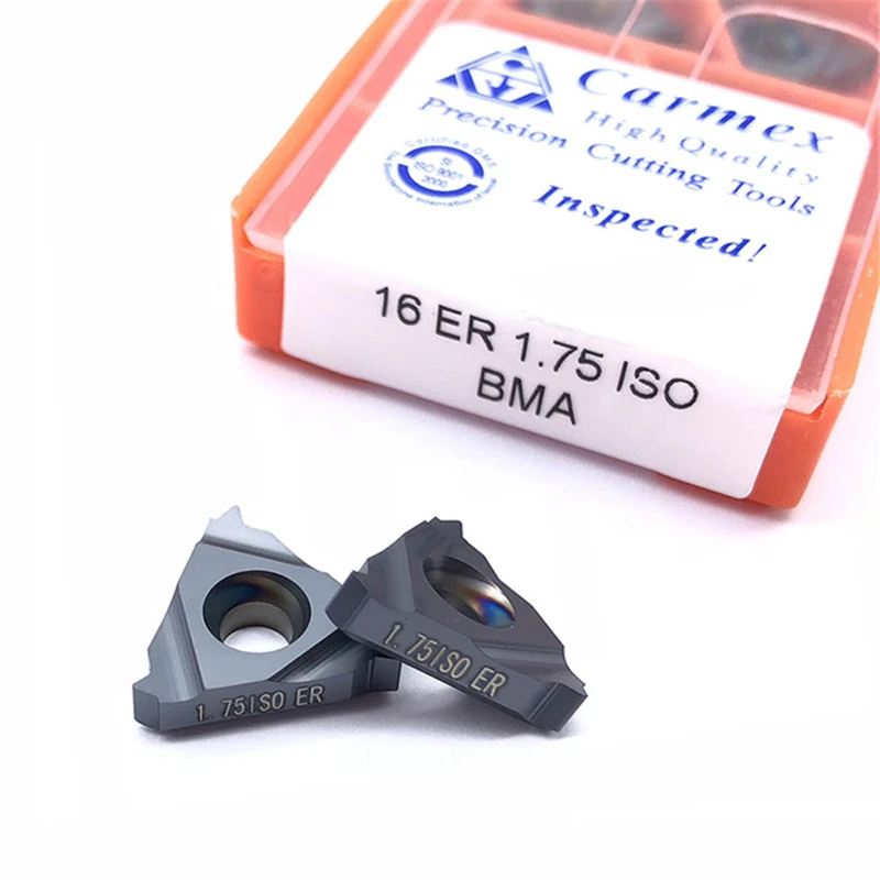 16IR 1.0ISO 1.5ISO 2.0ISO BMA Chỉ Dụng Cụ Xoay Hợp Kim Vonfram Miếng Lót Ren Tiện Dụng Cụ Cắt