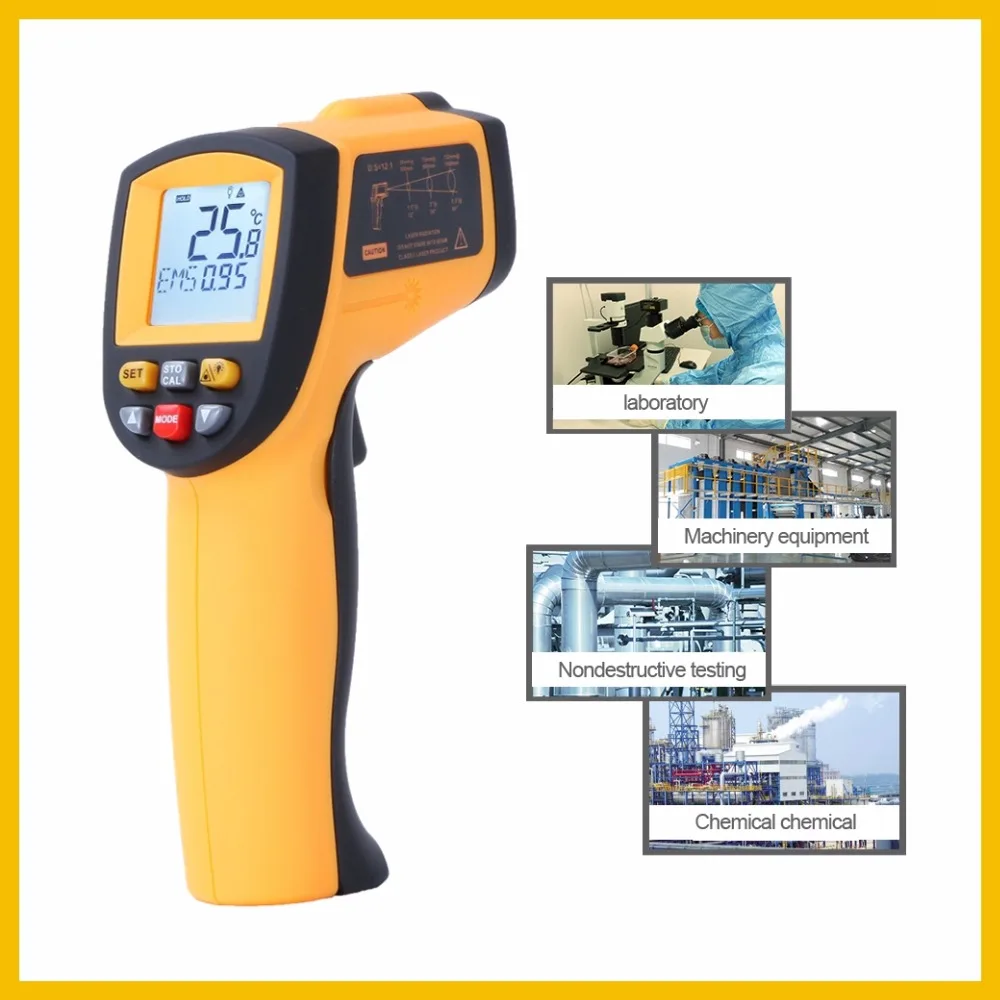 RZ Infrared thermometer thermal handheld digital electronic car temperature non-contact hygrometer Infrared thermometer