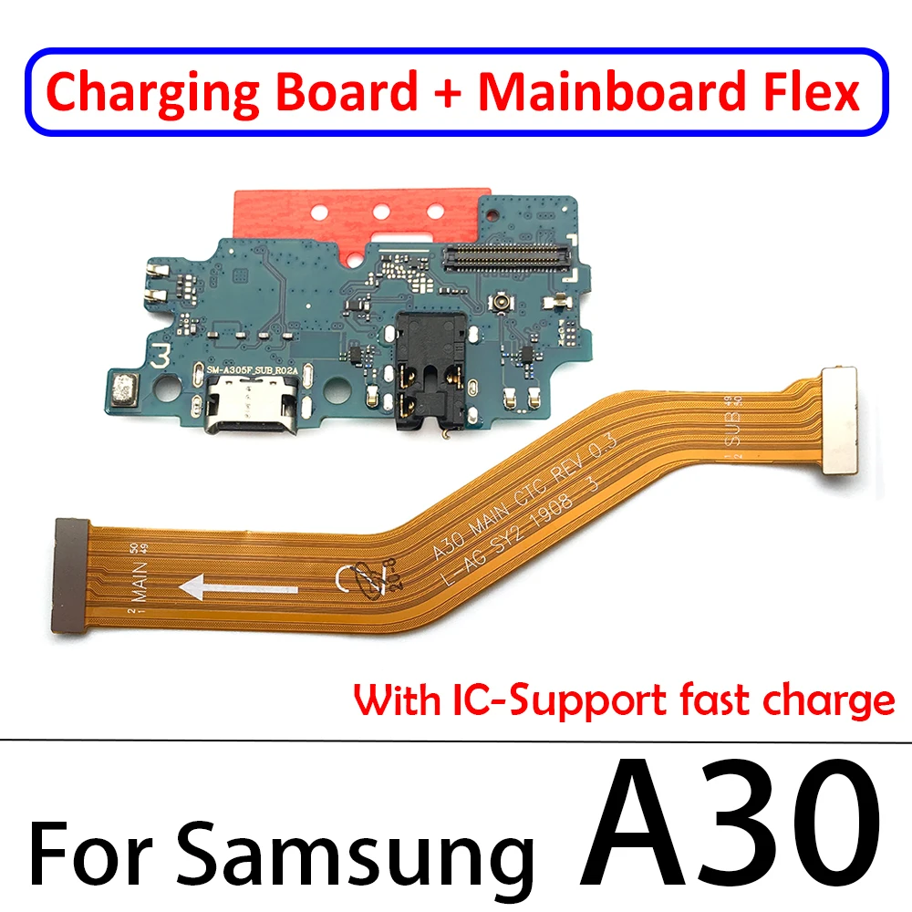 New USB Charging Port Dock Board Connector Main FPC Motherboard Flex Cable For Samsung A10 A20 A30 A50 A70 A10S A20S With Micro