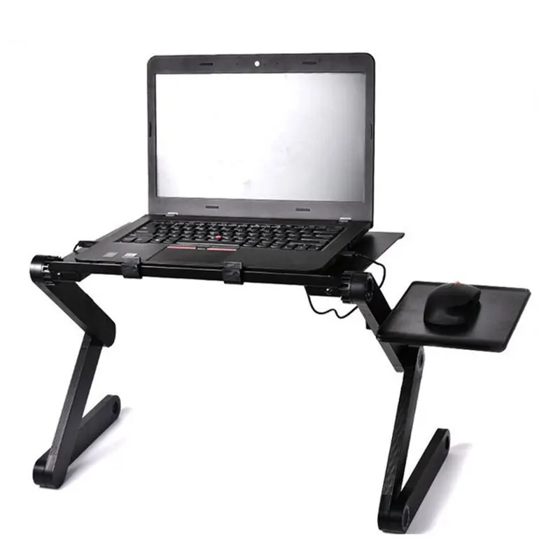 Big Fan Computer Stand 42*26 CM Portable Adjustable Foldable Laptop Holder Notebook Desks Lap PC Folding Desk Table Vented Stand