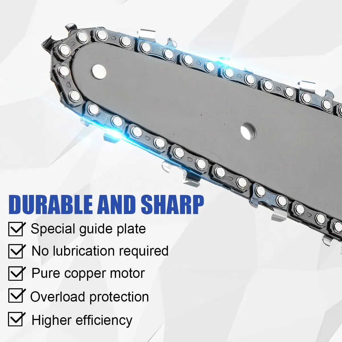 6 Inch 3000W 88VF Mini Electric Chain Saw With 0/1/2PC Battery One-handed Woodworking Cutter Tool For Makita Battery 18V EU Plug