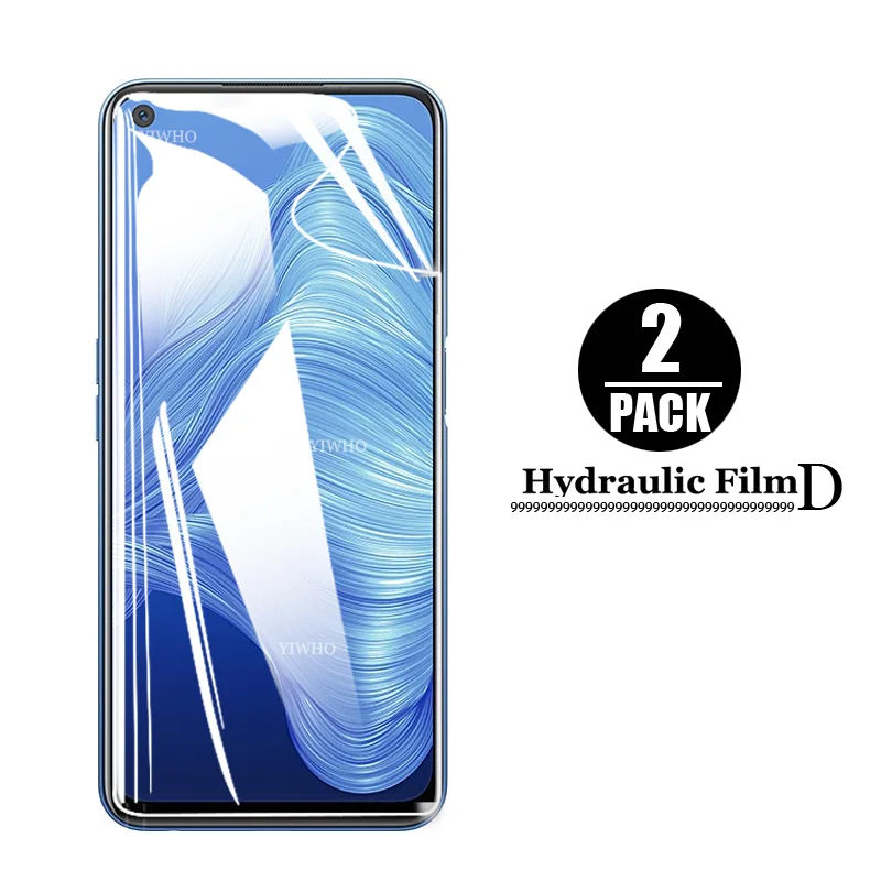 2PCS Protective Hydrogel For realme 7 5g Screen Protector Soft Film on for oppo realme7 RMX2111 real me 7 Camera Tempered Glass