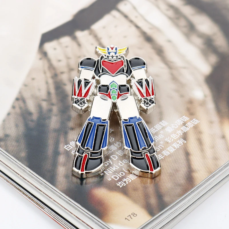 Game Mazinger UFO Robot Grendizer Animal Brooch Pins Enamel Pins And Brooches For Women Men Lapel Pin Backpack Bags Gift