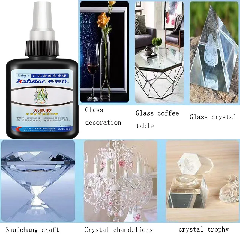 50G Kính Keo Dán Chắc Chắn Không Có Dấu Vết Sửa Chữa Kính Keo Có Thể Được Sử Dụng Cho Kính Ô Tô, bàn Ăn, Bàn Kính Cửa Sổ, Tủ Kính Cường Lực