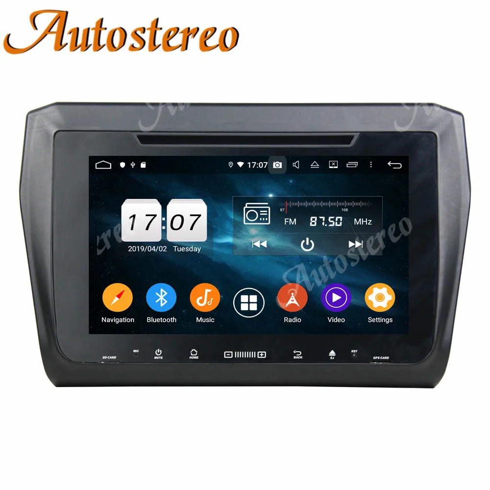 PX5/PX6 Android10.0 Car DVD Player GPS Map Navigation For Suzuki Swift 2017 2018 2019 Head Unit Multimedia Player Tape Recorder