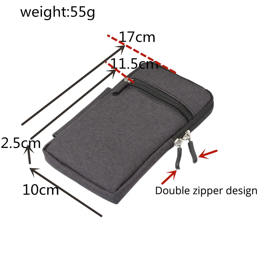 Cowboy Cloth Phone Pouch Belt Clip Bag for Samsung J52016/J7/J5/J3/J1 Casual Waist Bags with Pen Holder Outdoor Sport Cover Case