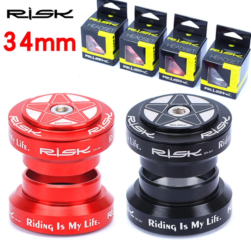 Risk Aluminum 28.6/34-34/30mm MTB Road Bicycle Headset 28.6mm (1 1/8\