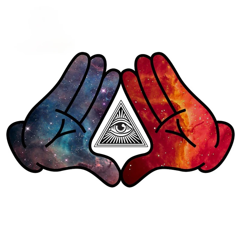 For Eye of Providence Car Sticker PVC Car Wrap Motorcycle Helmet Waterproof Personality 3D Graphics Fine Decal,13cm*8cm